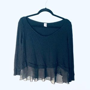 Paper Crane• Anthropologie Black Thermal